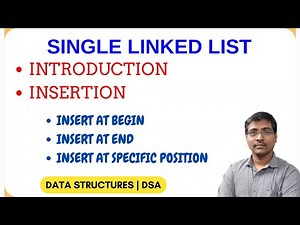 SINGLE LINKED LIST | INTRODUCTION | CREATE | INSERT | BEGIN | END | SPECIFIC POSITION|C PROGRAM | DS