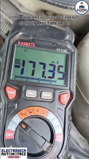 COMO PROBAR EL LÍQUIDO DE FRENOS CON MULTIMETRO ? #electronicaautomotriz #electricidadautomotriz