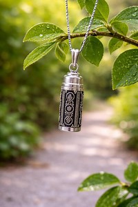 Buy Sterling Silver Pill Box Pendant Online in India - Etsy