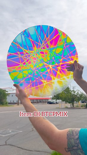 This weeks #sheetoftheday is the ever stunning @artofdichroic thin clear Pixie Stix on 90 COE 😘🌈 the clouds were in our favor in Denver today so you really get the full magical effect of dichroic glass 😍. We carry a massive collection of dichroic glass so if you’re dying for rainbow glass we’ve got it 🌈! #artglass #dichroicglass #glass #sheetglass #stainedglass #rainbowglass | D&L Art Glass Supply