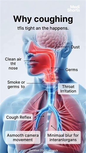 Why Do We Cough? | 3D Medical Animation Explained l medi shorts