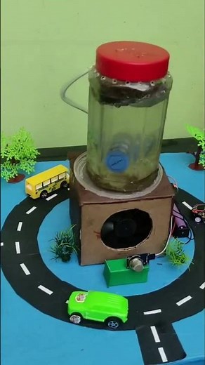 World's Coolest Air Purifying Model? 🌿 Smart Algae Tree! #DIY