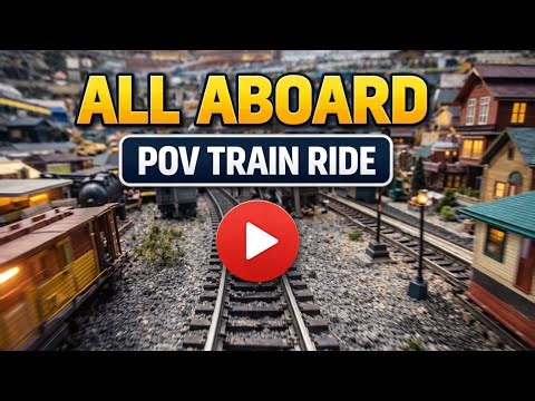 POV Train Ride Through a Stunning Miniature Railroad Red Lion, PA. | O & N Gauge Layouts