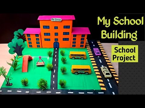 My School Building/How to make school Building model/School project for exhibition/Kansal Creation