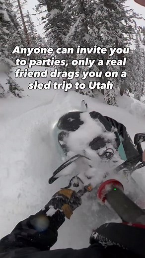 Real ones bring their buddies to @bclutah let’s be honest 🤘🏼😤 #sled #snowmobile #gopro #pov #snow #winter #skidoo #utah #rentals | Beaver Creek Lodge