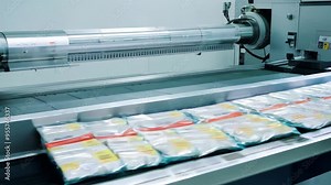 Automated Packaging Line in Modern Industrial Facility