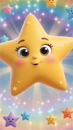 ⭐ Little Star Jump So High 🌟 | Cute Nursery Rhyme for Kids | Giggles BabyHub #shorts