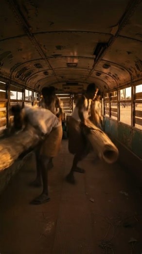 An Abandoned Bus in Africa Transformed Into a Home by a Local Tribe!