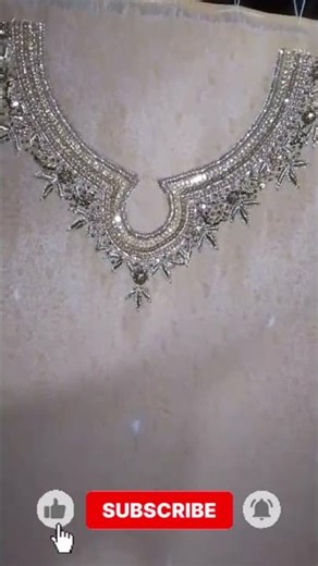 Beautiful and easy neck design on handwork #fashion #handbroidery #stitching