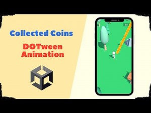 Collected Coin with dynamic Animation, Tween Animation