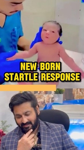 Narayanan Janakiram | New born Startle response 🛑 The startle response in newborns, also known as the Moro reflex, is a normal and expected reflex that occurs... | Instagram