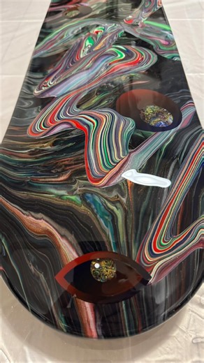 Multi-layered deck crafted with resin