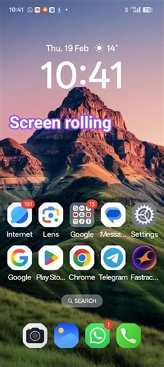#how to set screen rolling #smartphone