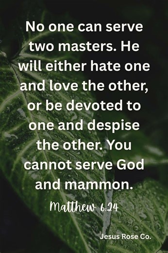 Catholic Bible Study | Matthew 6:24 | Jesus Rose Co. ✝️