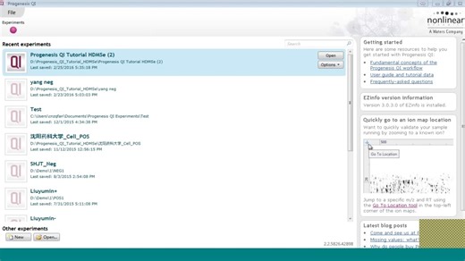 沃特世代谢组学数据处理软件Progenesis QI