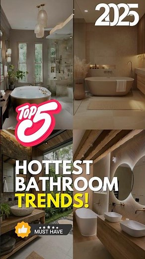 Bathroom Design Ideas 2025 🛁 | Small Bathroom Remodel & Modern Decor Trends!