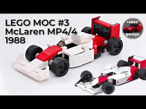 F1 McLaren MP4/4 - MOC no.3. - #LEGO Building Instructions