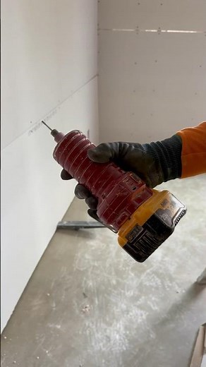Perfect cuts every time with our trusty rotary tool 🛠️🔥 #drywall #constructionwork