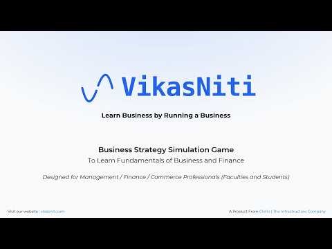 VikasNiti | Business Strategy Simulation Game | Demo