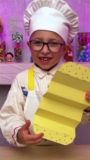 Make Paper Burger! 📄🍔 Layer All Ingredients! 🥬🍅😊