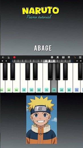 Naruto piano tutorial || Naruto flute music piano tutorial ||