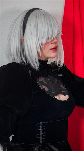 Hanna 💮 | Acompáñame a transformarme en 2B Nier Autómata 🌸🖤 con todo y tutorial de maquillaje de cosplay #cosplayer #2bcosplay #maquillajecosplay | Instagram