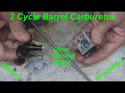 Clean, Rebuild & Tune a 2 CYCLE, BARREL type, CARBURETOR - FIX - Hard Start - No Start - Bogging