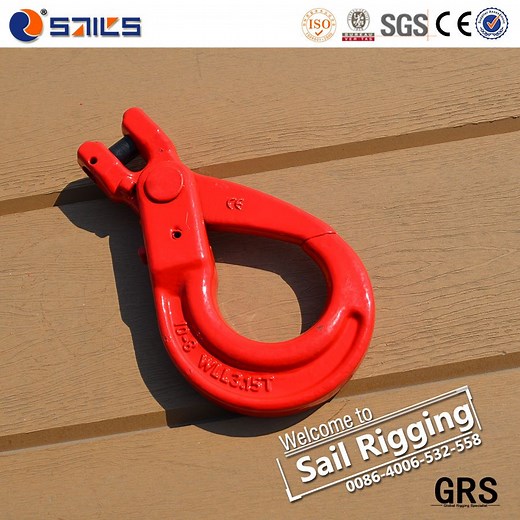 [Hot Item] G80 Drop Forged Clevis Self-Locking Hook Crane Hook Lifting Hook Safety Hook