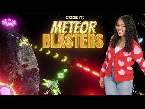 How to Make a "Meteor Blaster" Arcade Game in JavaScript | CODE Along Season 5, Episode 2