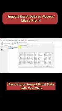 Import Excel Data to MS Access in 1 Minute ⚡ | Easy Access Tutorial #Shorts