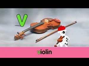 Starfall Letter V - Violin 🎻