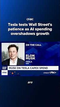 Tesla tests Wall Street's patience as AI spending overshadows growth