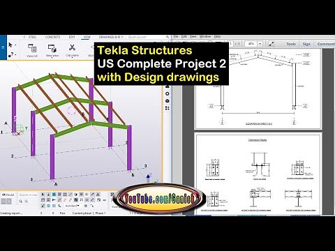 Tekla Structures US Complete Project 2 with Design drawings