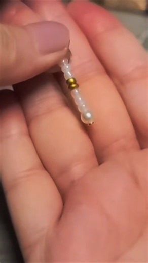 Making a simple beaded earrings tutorial #shorts #diy #tutorial tut