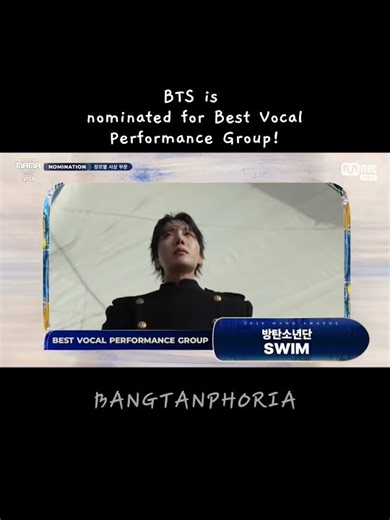 BTS nominated for Best Vocal Performances Group at MAMA 2026!🤍 #bts #btsarmy #btsshorts #kpop