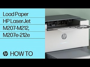 Loading Paper in an HP LaserJet M207-M212, M207e-212e Printer Series | HP LaserJet | HP Support