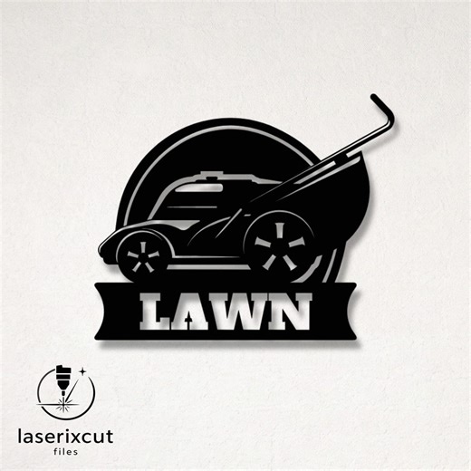 Customizable Lawn Mowing Laser Cut Vector Design – SVG, DXF, Ai, Pdf Files Glowforge, Cricut, CNC, Wall Decor, Digital Instant Download - Etsy
