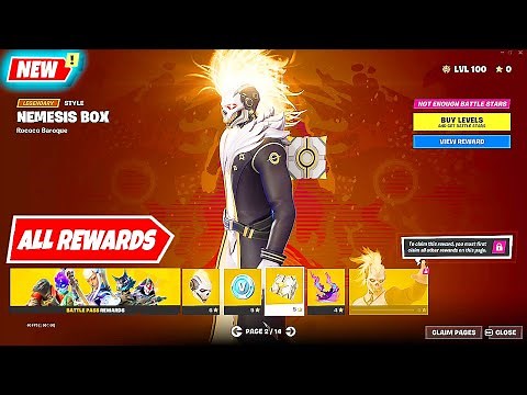 Fortnite Chapter 4 Season 2 Battle Pass FULL Showcase (Skins, Emotes, Cosmetics, and Bonus Rewards)