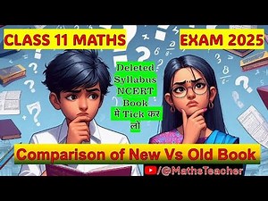 Class 11th || Deleted syllabus || Comparison of NEW BOOK 📚 / OLD BOOK 📖 || Exam 2025 || #Maths