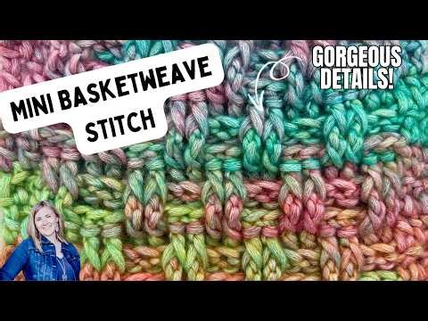 Mini Basketweave Stitch Crochet Tutorial 🧶✨ Easy Textured Crochet Stitch You’ll Love