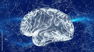 Ai Artificial Intelligence Digital Robotic Brain Deep Learning Computer Machine Stock Video