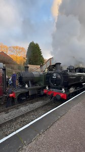 4.8K views · 1K reactions | GWR Pannier Tank “9681” arrives into Parkend whilst the crew of GWR Prairie Tank 5541 prepare for her departure. #GWR#Prairie#5541#deanforestrailway#deanforest#forest ofdean#ukrailscene#greatwesternrailway#greatwestern#re els#video#railwayvideo#heritagerailway#steamrailway#trai ns#steam#transport#preservation#norchard#lydney#stea mtrains#jessopsmoment#pannier#9681#parkend | Southern Steam Lad Photography | Facebook