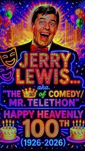 🎭🎂JERRY LEWIS HAPPY HEAVENLY 100TH 🎭🎂