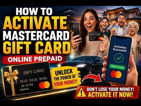 How to activate Mastercard gift card online prepaid