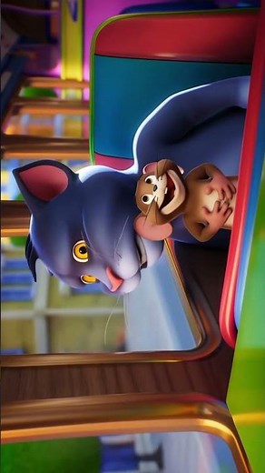 Tom and Jerry in the Bus 🚌 | Funny Cartoon Short | Trending Animation Video 2025 #kidscartoon #kids