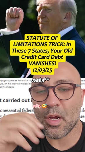 STATUTE OF LIMITATIONS TRICK: In These 7 States, Your Old Credit Card Debt VANISHES! #creditrepair #debtforgiveness