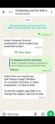 2nd PUC – Physics Doubt Solving & Quick Help Demo using AI Shikshak