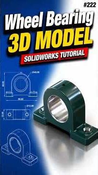 222 Wheel Bearing #solidworks @needful3d
