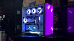 We see a Gaming PC and the 144 “programmable pixels” at the front of the case What would you program your lights to display? | Strategic Technologies Gaming Computers