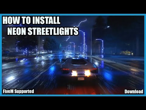 How To Install Christmas LED Streetlights For FiveM | Free Download Neon Streetlights For FiveM GTA